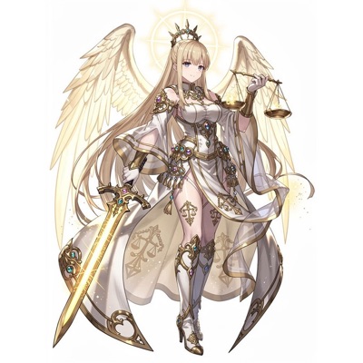 終焉の裁定者ルクシア・アストレア（極限形態）のイラスト