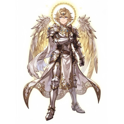 聖光騎将エルナス・サンクトス（極限形態）のイラスト