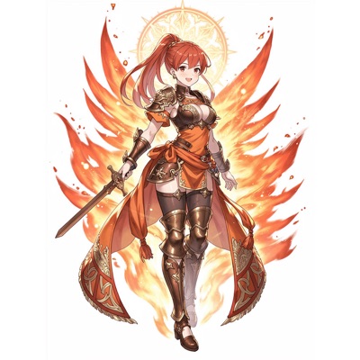 紅蓮極テト・イグニス（極限形態）のイラスト